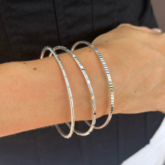 Silver Bangles