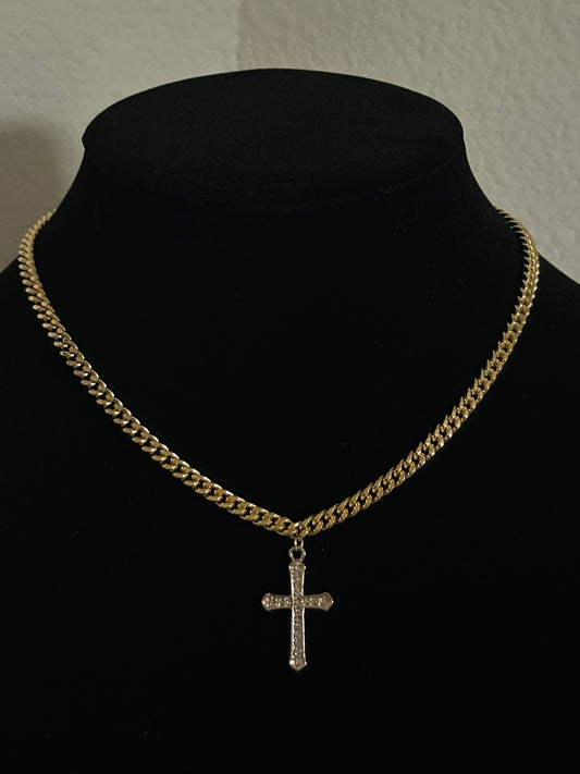 Iced Cross Necklace